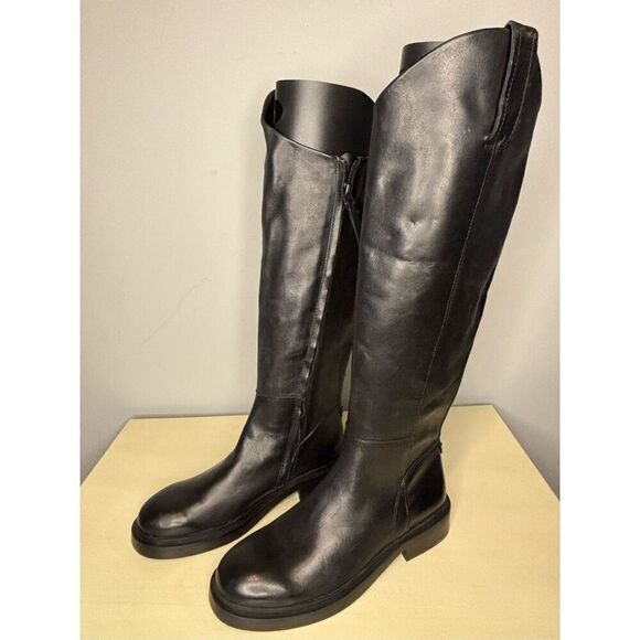 Sam Edelman Black Leather Ankle Boots - Picture 3 of 8